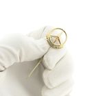 Image 11 of 8 carat vintage lapel pin with Mercedes Benz logo