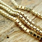 Image 3 of 18K Gold Venetian Link Chain | 50cm