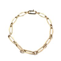 Gold closed for ever bracelet | 19 cm