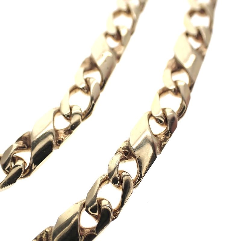 Image 4 of Golden fantasy gourmet link chain | 45 cm