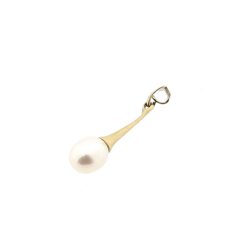Image 6 of Gold Pendant with Cultured Pearl