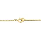 Image 4 of Gold long S-link necklace with love knots