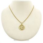 Image 8 of Gold zodiac sign pendant; Aquarius