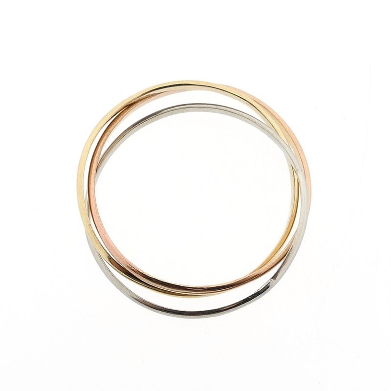 Image 3 of Tricolor Gold Trinity Ring