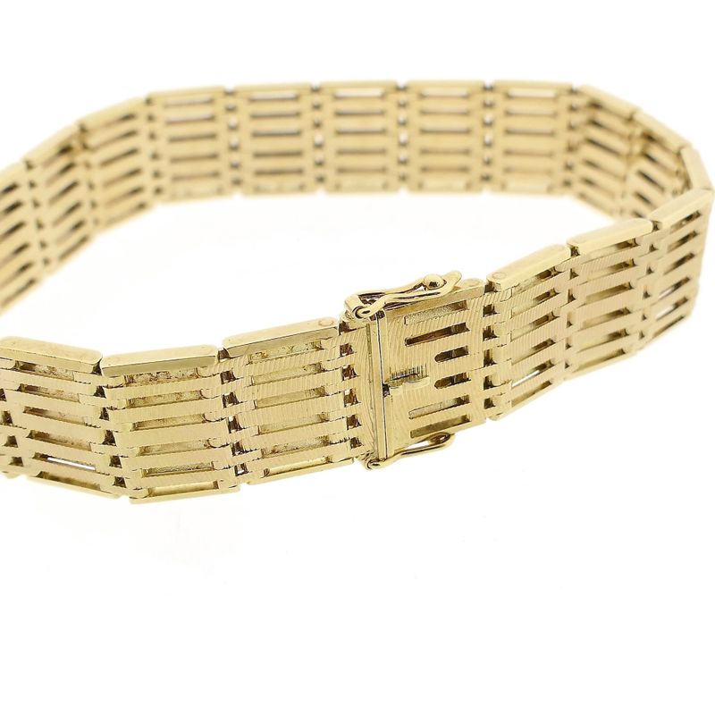 Image 3 of Gold Bracelet with Fantasy Links; 14 Karat; 19.5 cm
