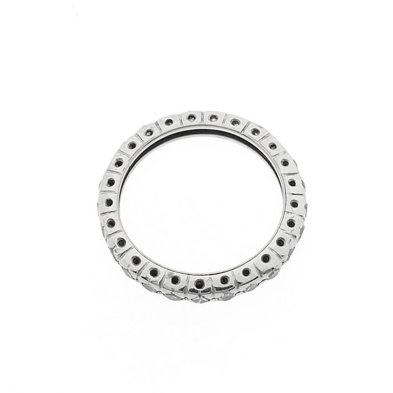 Image 3 of White gold alliance ring with diamonds; 0.50 ct.