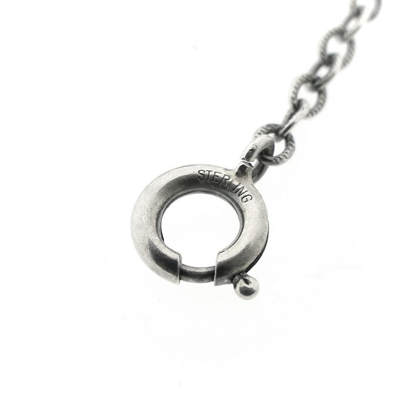 Image 6 of Silver anchor link necklace with fixed pendant | 42 cm