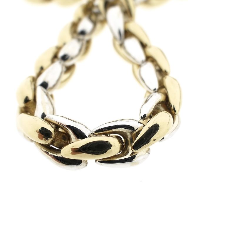 Image 6 of Two-tone gold fantasy link necklace