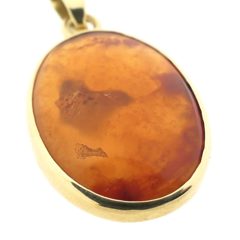 Image 4 of Gold pendant with amber