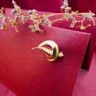 Image 7 of Gold feather brooch