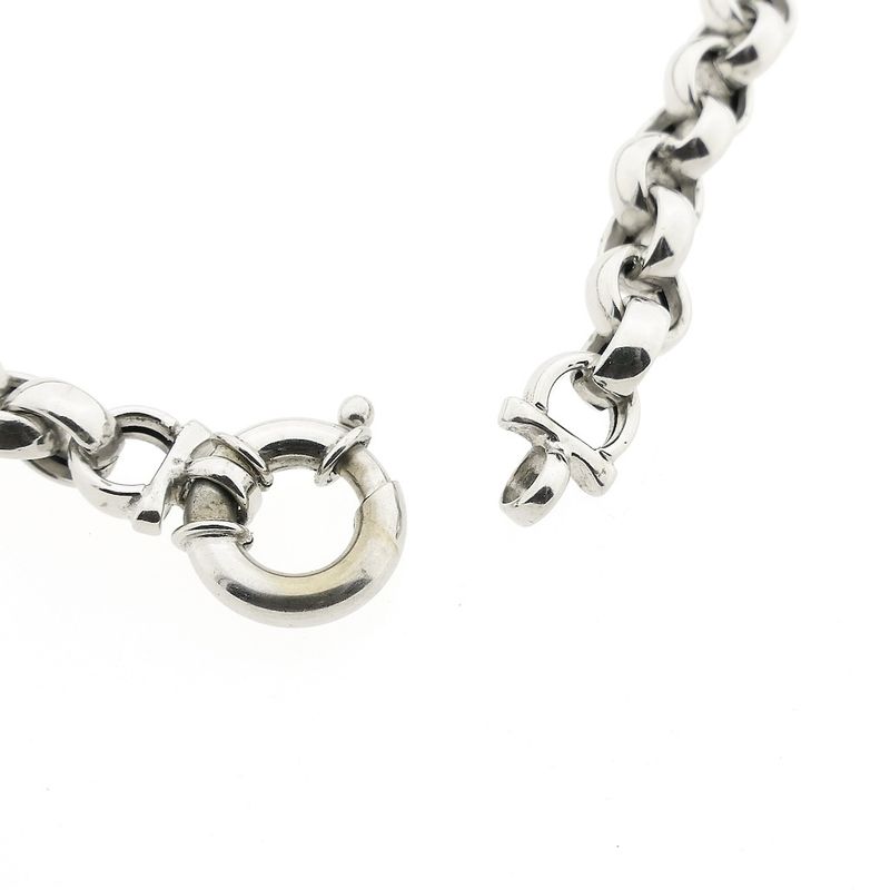 Image 5 of White gold jasseron link necklace