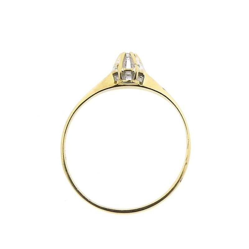 Image 3 of Gold solitaire ring with diamond | 0.03 ct.