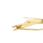 Image 3 of Vintage gold brooch with diamonds; 0.04 ct.