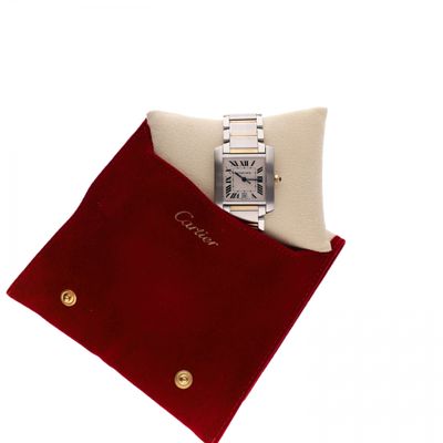 Afbeelding 2 van Cartier Tank Française 2302 W51005Q4; Automatisch Horloge