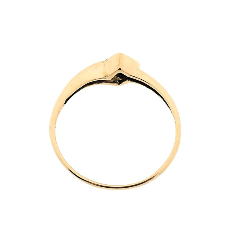 Image 3 of Gold solitaire ring with zirconia