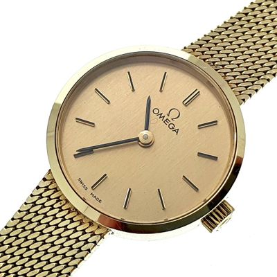 Image 2 of Omega Genève Vintage; 14k. gouden dames horloge