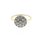 Image 3 of Gold entourage ring with diamond | 0.095 ct.