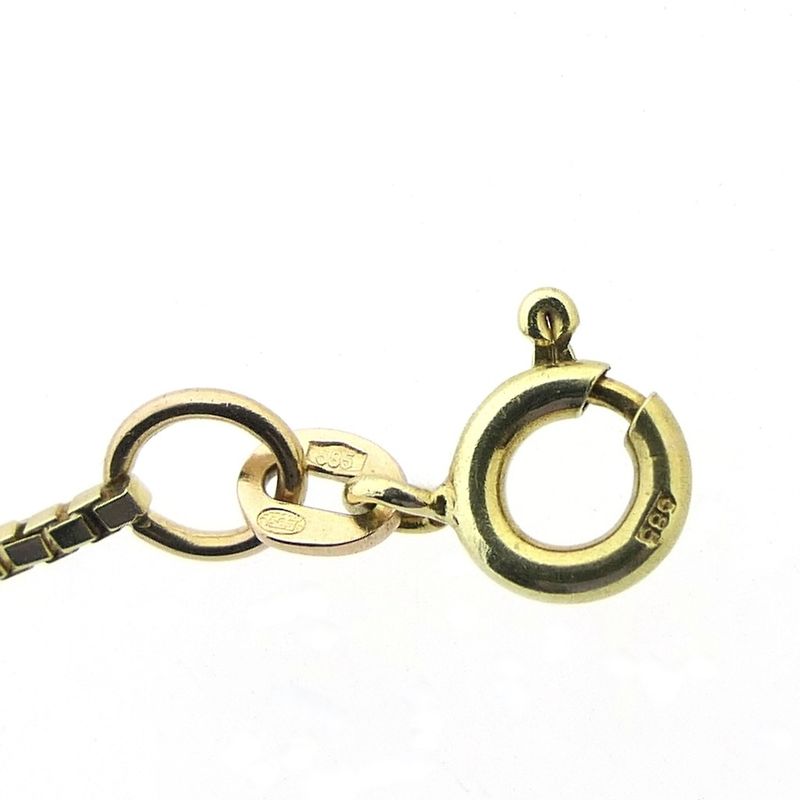 Image 7 of Golden Venetian link chain | 55 cm