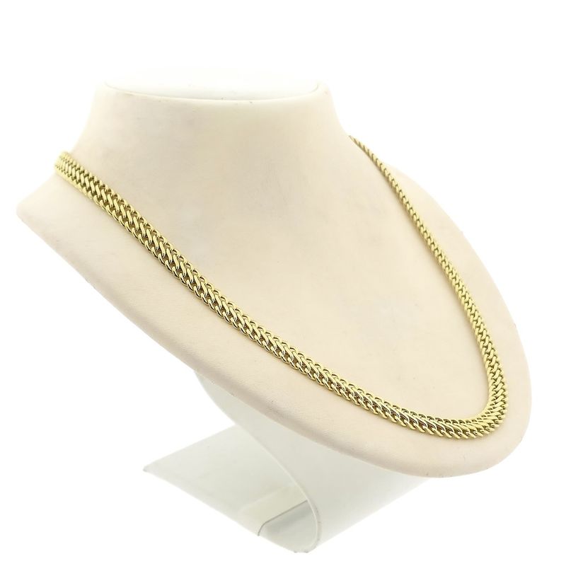 Image 3 of Gold French gourmet link necklace | 45 - 48 cm