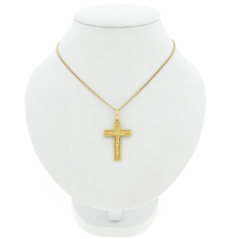 Image 7 of Gold pendant of a cross with corpus