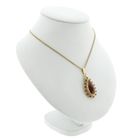 Image 8 of Vintage gold entourage pendant with carnelian