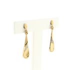 Image 3 of Gold earrings with diamond | 0.01 ct.