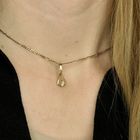 Image 7 of Gold subtle pendant with zirconia