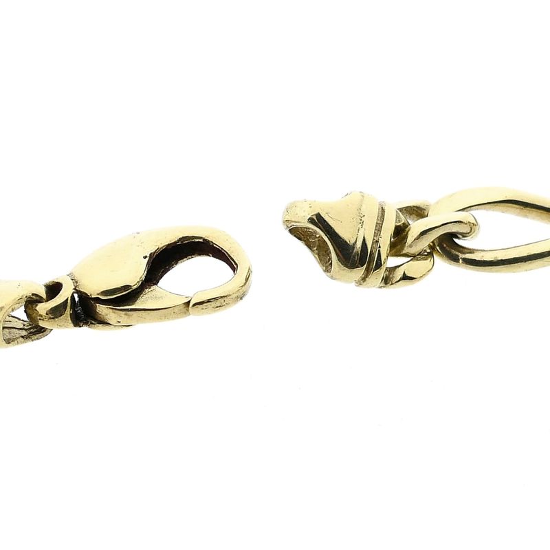 Afbeelding 6 van Gouden Figaro schakelarmband | 22,5 cm