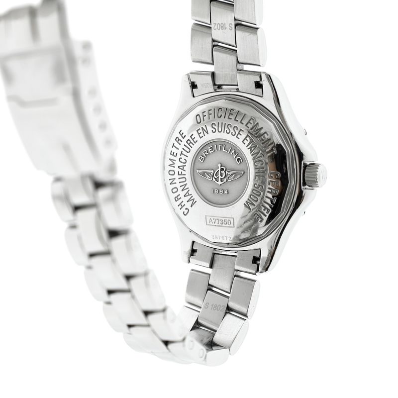 Image 12 of Breitling Colt Oceane 'Diamonds' A77350; Women's watch with diamond bezel