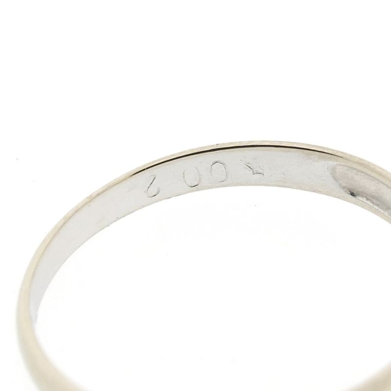 Image 5 of 18-karat bicolor solitaire ring with 0.01 ct. diamond