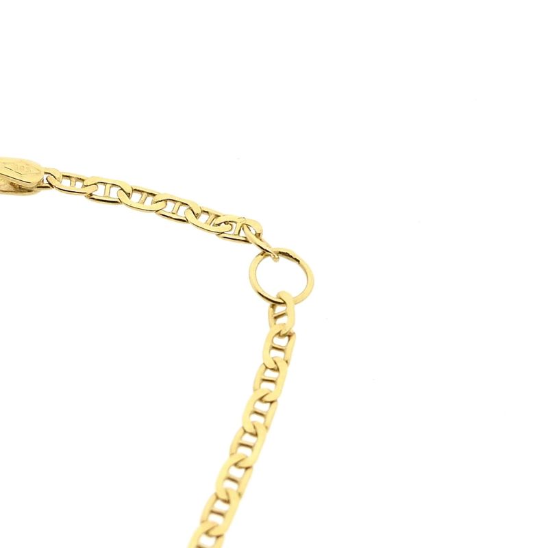 Afbeelding 7 van Gouden marineschakel kinderarmband met graveerplaatje | 12,5 cm - 15 cm