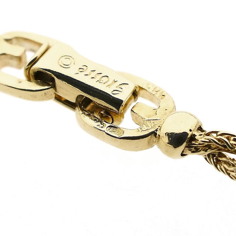 Image 6 of Gold Long Braided Fox Tail Necklace | 87.5 cm
