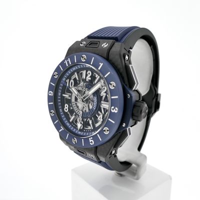 Image 2 of Hublot Big Bang Unico GMT Carbon Blue Ceramic 471.QL.7127.RX; Automatic men's watch