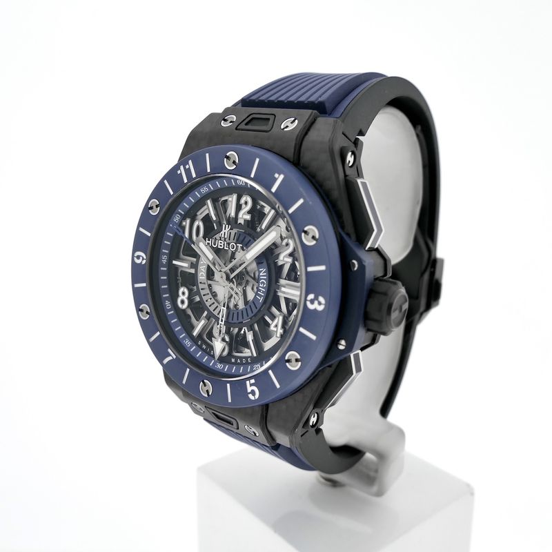Image 2 of Hublot Big Bang Unico GMT Carbon Blue Ceramic 471.QL.7127.RX; Automatic men's watch