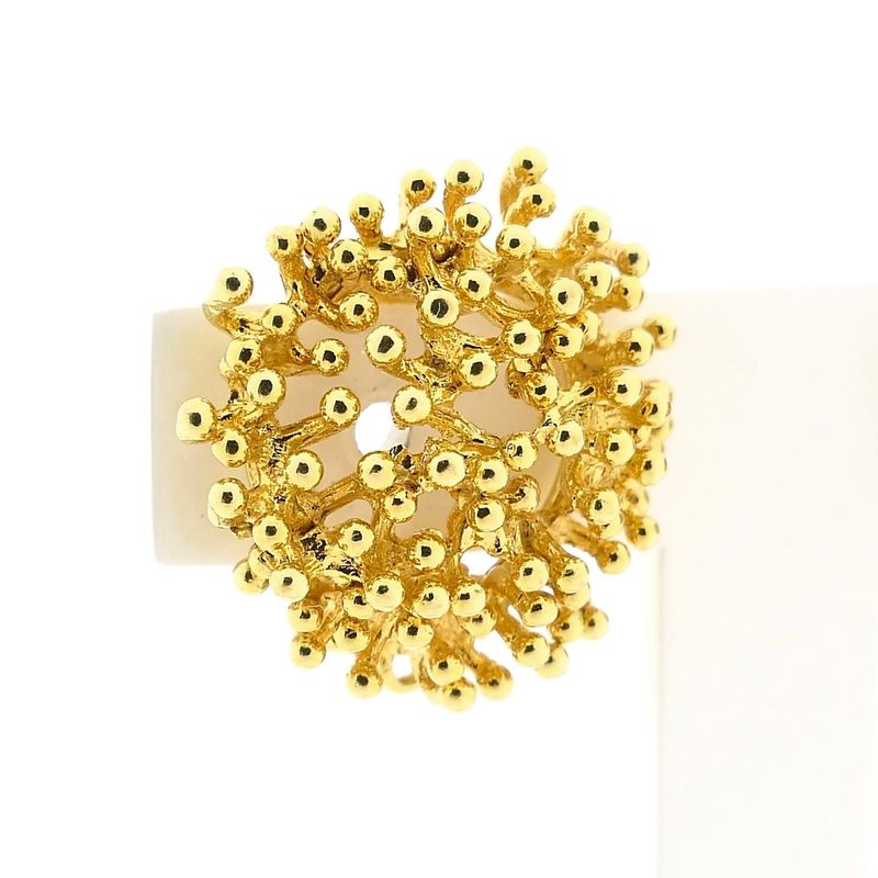 Image 4 of 14K Yellow Gold Clip-On Earrings
