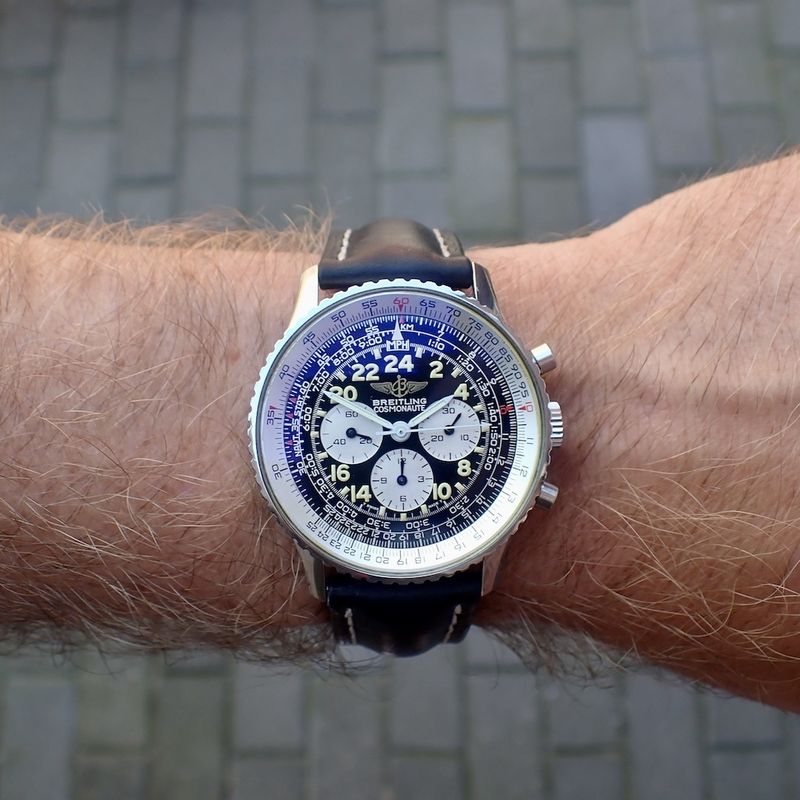 Image 15 of Breitling Navitimer Cosmonaute; 24 hour pilot's watch
