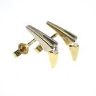 Image 2 of Gold stud earrings with zirconia stones