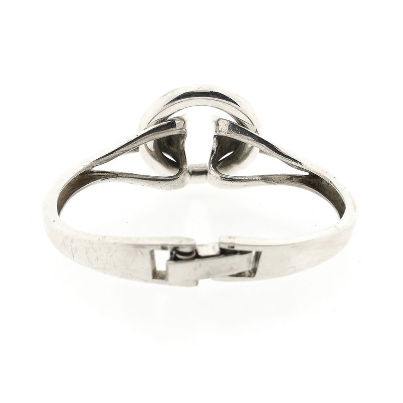 Image 5 of Silver Robust Fantasy Slave Bracelet; Size M