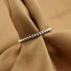 Image 2 of White gold twisted sliding ring