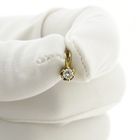 Image 10 of Gold minimalist pendant with diamond | 0.14 ct.