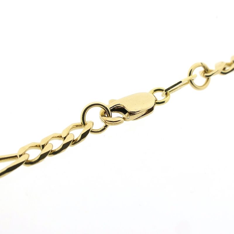 Image 3 of Gold long Figaro link chain