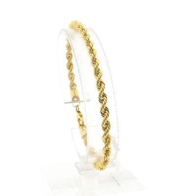 Image 1 of Golden Twisted Link Bracelet
