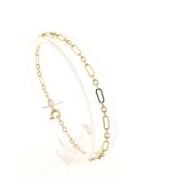 Golden fantasy link bracelet | 18 cm