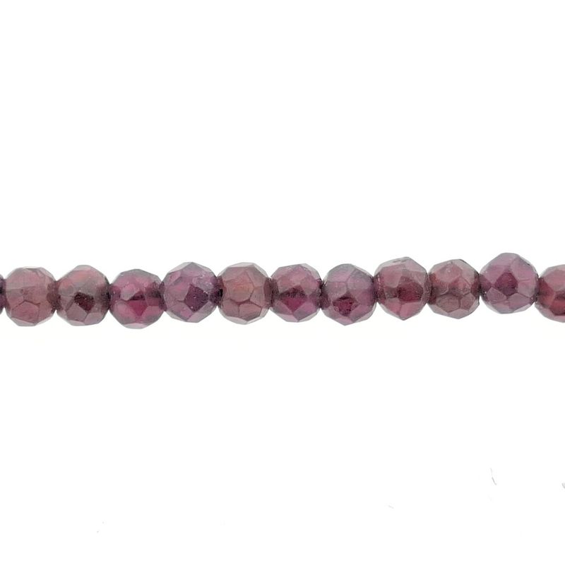 Image 7 of Antique garnet bead necklace with gold decorative clasp