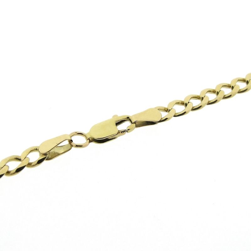Image 5 of Long gold gourmet link necklace | 67 cm