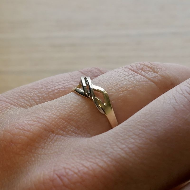 Image 10 of Two-tone gold fantasy ring