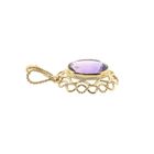Image 4 of Vintage gold pendant with amethyst.