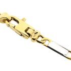 Afbeelding 5 van Bicolor gouden marineschakel ketting | 61,5 cm 