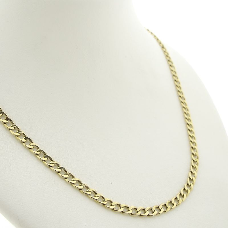 Image 7 of Gold gourmet link chain | 50 cm