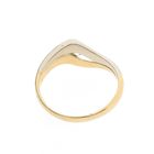 Image 5 of Two-tone gold ring with zirconia